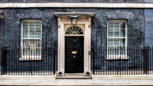 the exterior of 10 Downing Street
